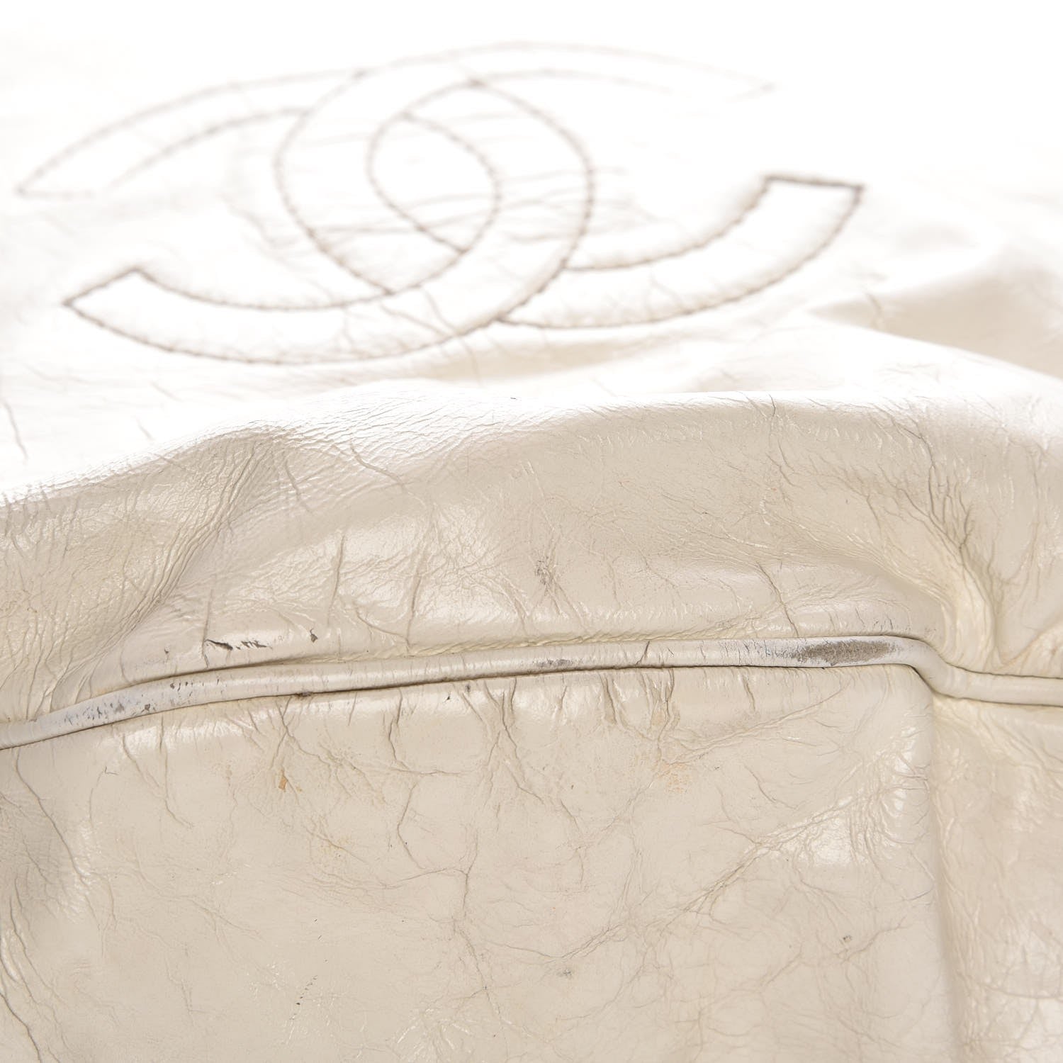 Chanel Lambskin Large Rock and Chain Hobo White 12 of 14