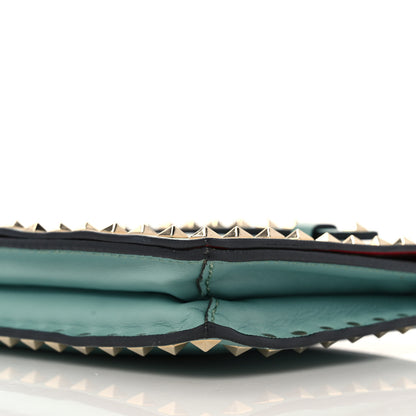 Valentino Garavani Nappa Rockstud Wristlet Clutch Morning Dew 8 of 8