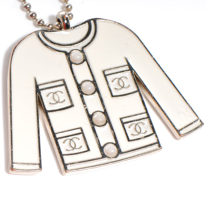 Chanel Pearl Enamel Blazer Jacket Charm 3 of 4