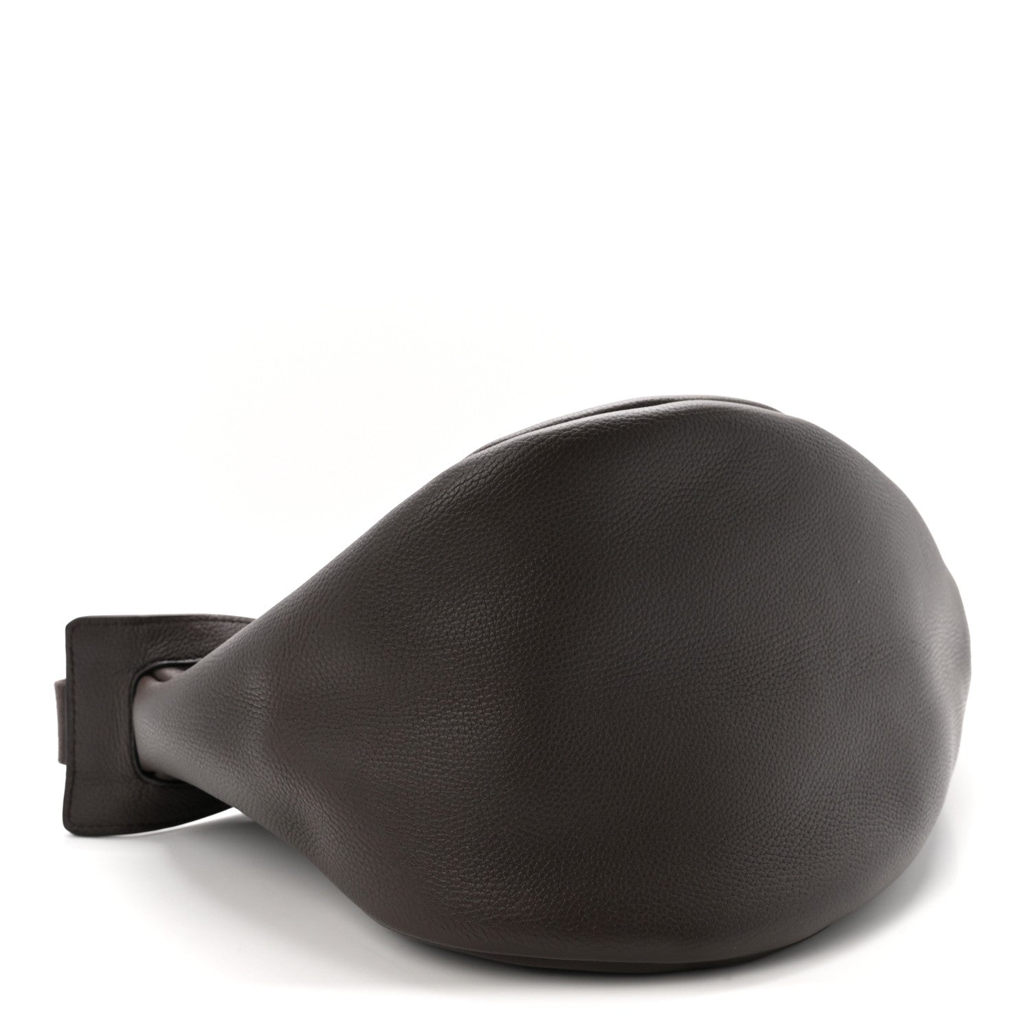 The Row Grained Calfskin Large Slouchy Banana Bag Brunette 4 of 10