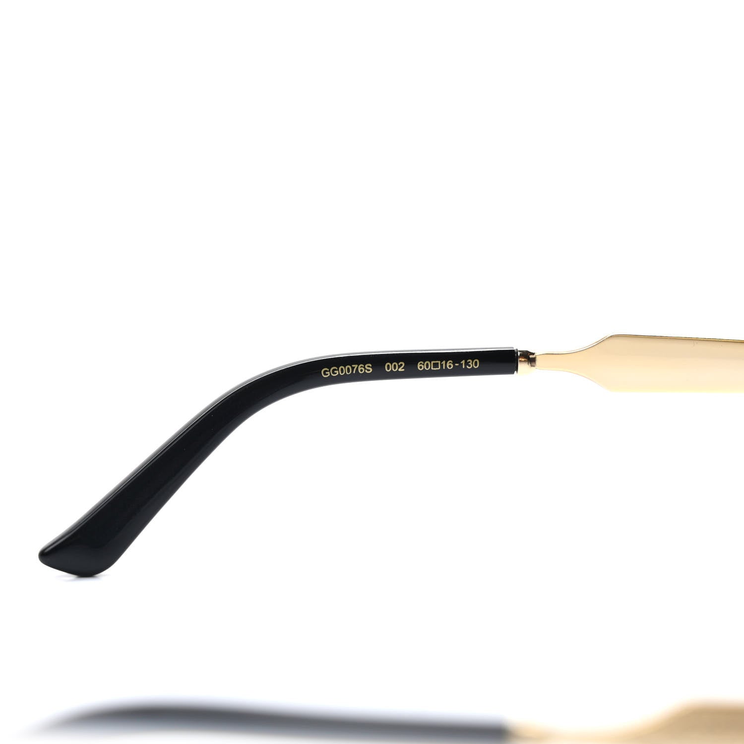 Gucci Acetate Oversized Butterfly Sunglasses GG 0076S Black 8 of 9