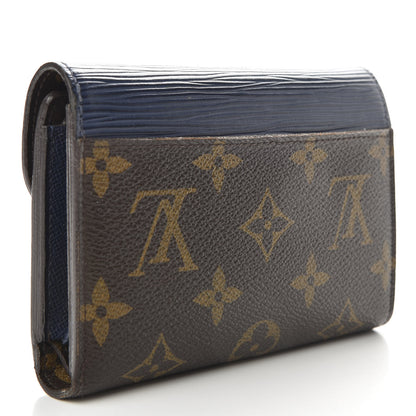 Louis Vuitton Epi Monogram Marie-Lou Compact Wallet Indigo 3 of 12