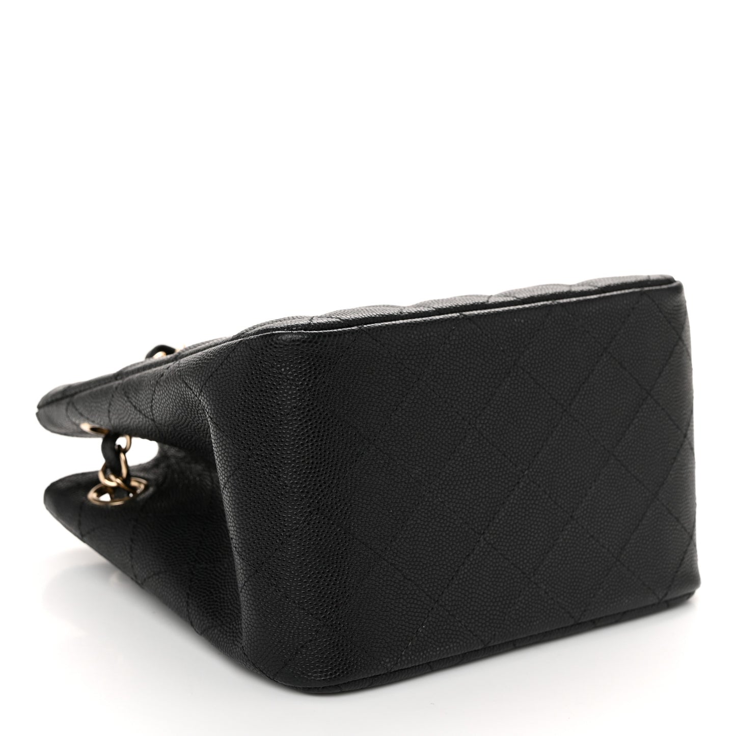 Caviar Quilted Mini Bucket Bag Black