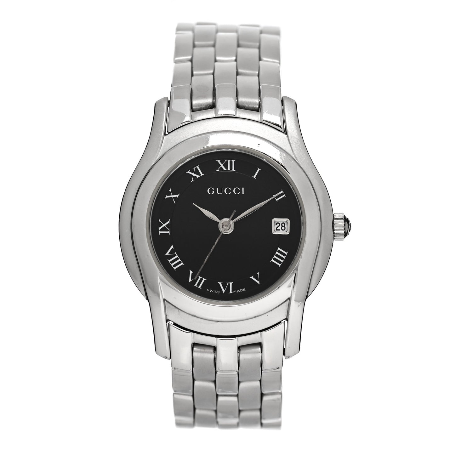 Stainless Steel 27mm 5500L Quartz Watch Black