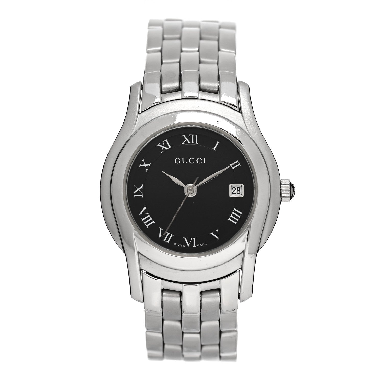 Gucci Stainless Steel 27mm 5500L Quartz Watch Black 1 of 4