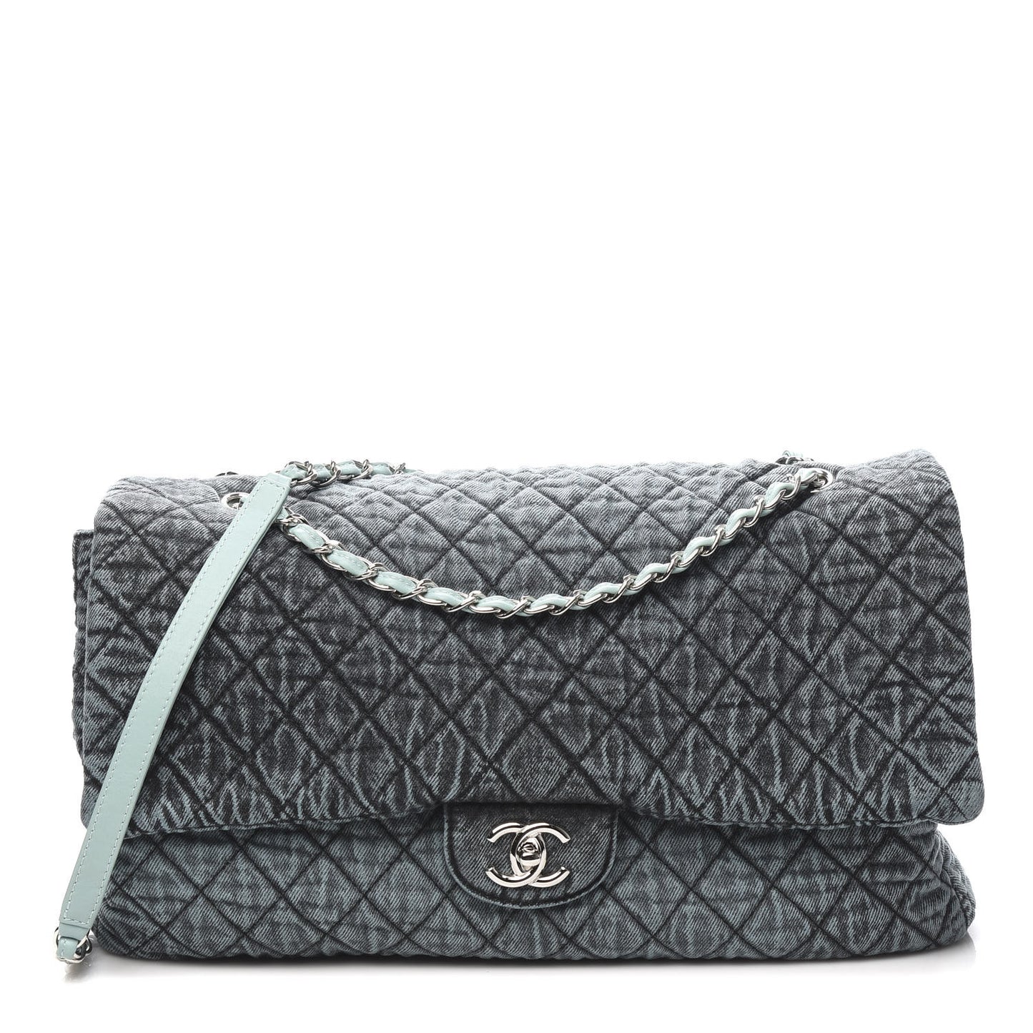 Denim Quilted Denimpression XXL Flap Blue Black