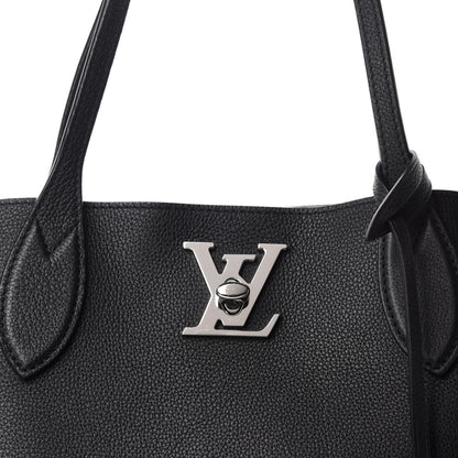 Louis Vuitton Calfskin Lockme Go Tote Black 10 of 11