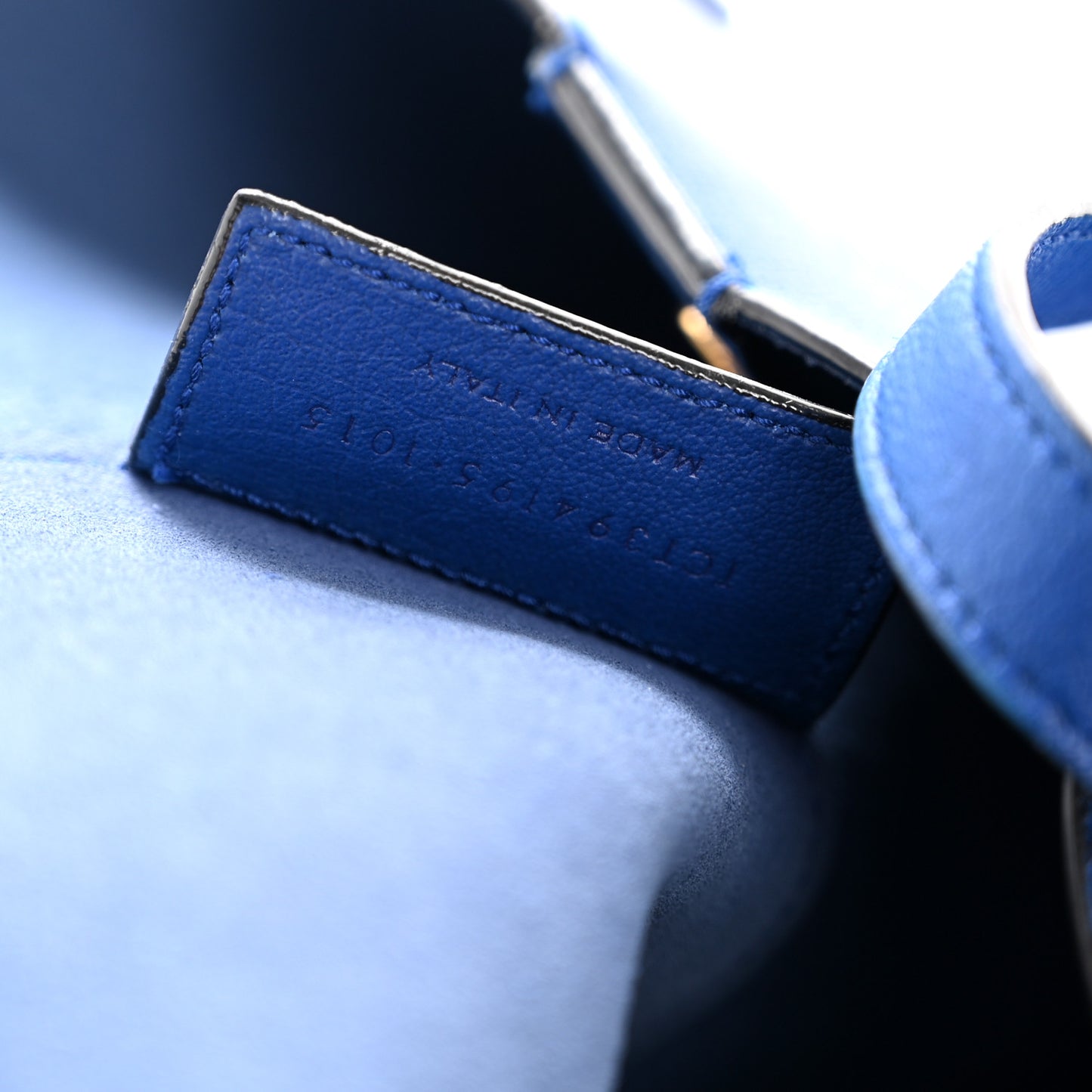 Calfskin Large Shopping Tote Ultramarine