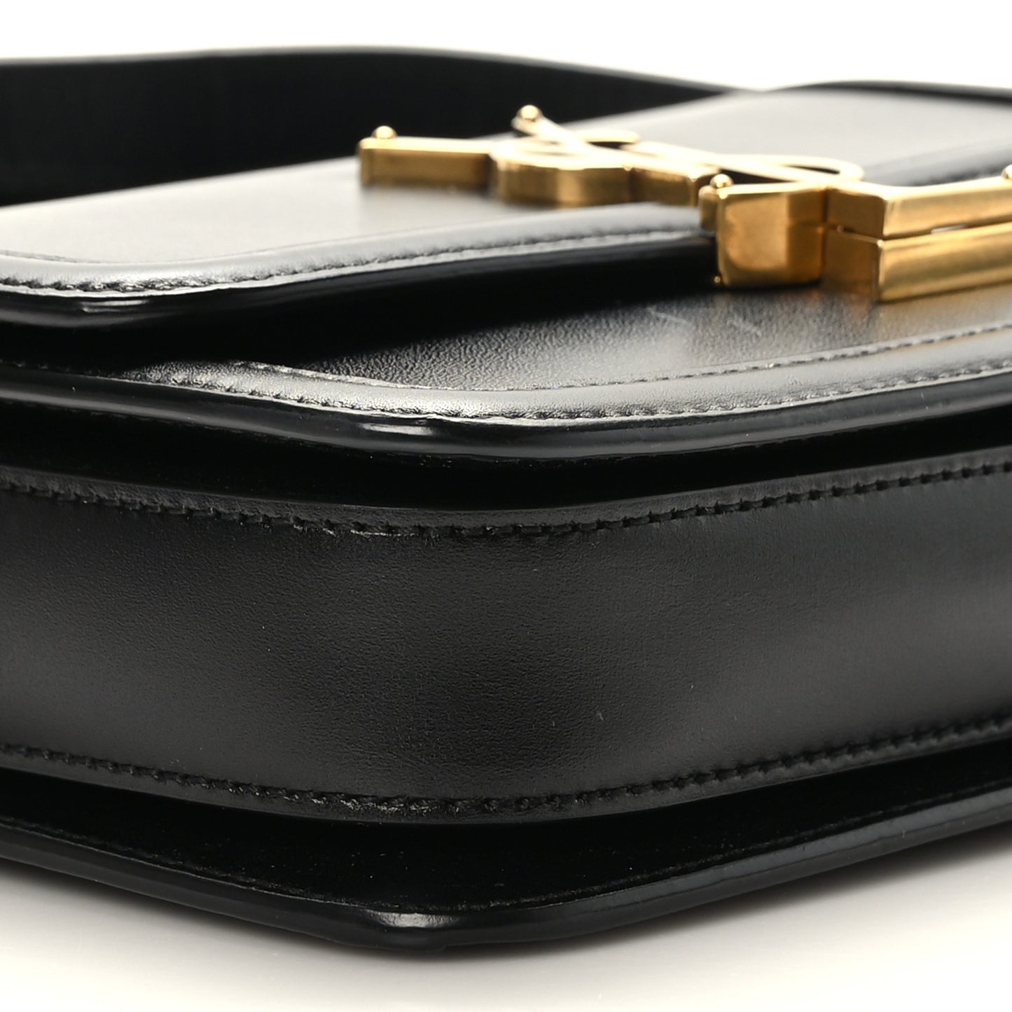 Smooth Calfskin Small Solferino Satchel Black