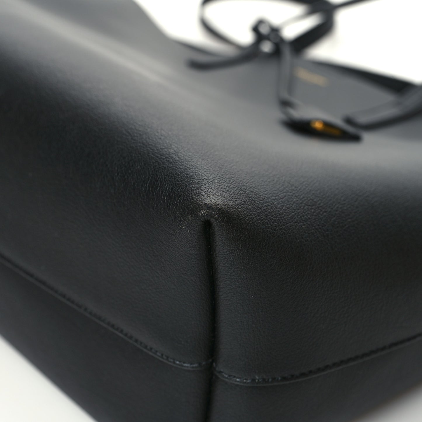 Calfskin Large Shopping Tote Black