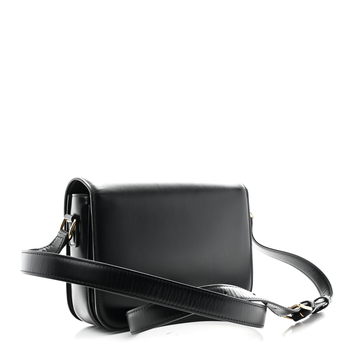 Shiny Calfskin Medium Triomphe Black