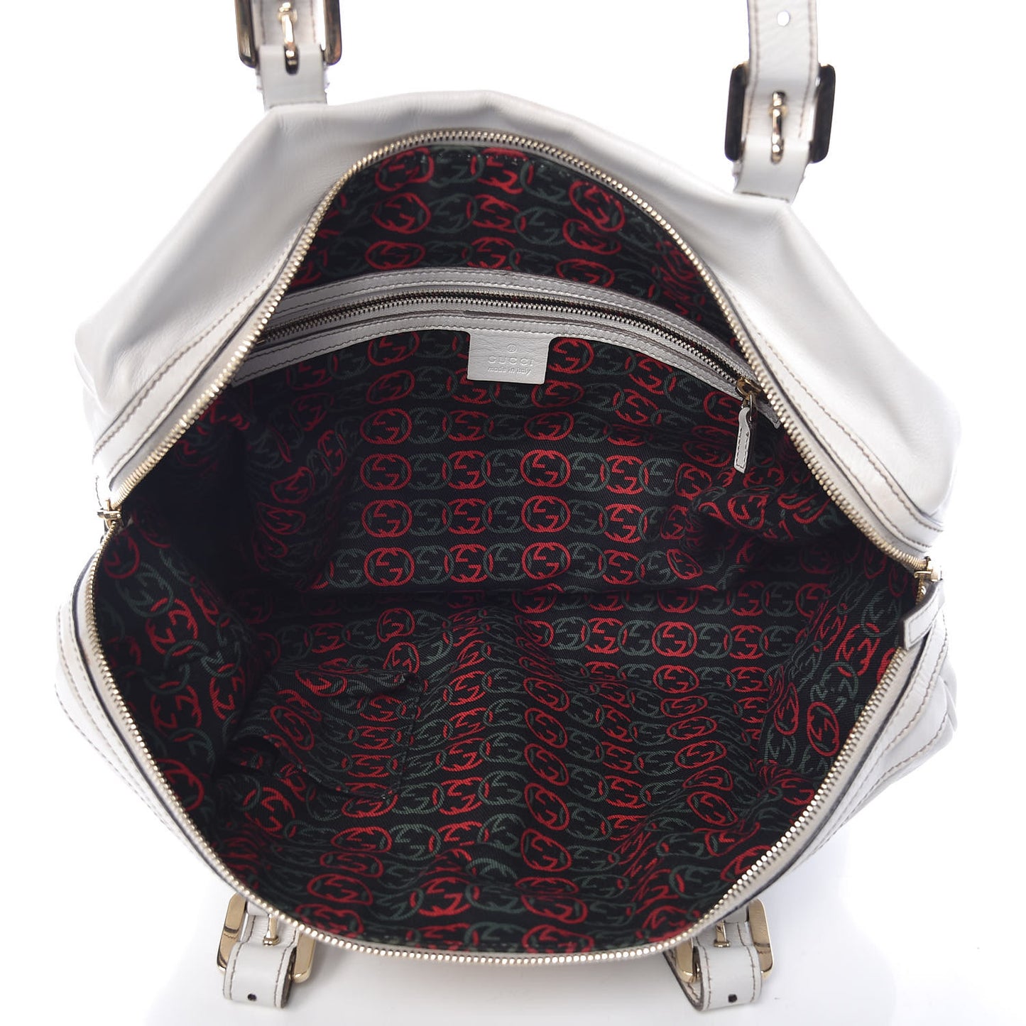 Calfskin Medium Britt Boston White