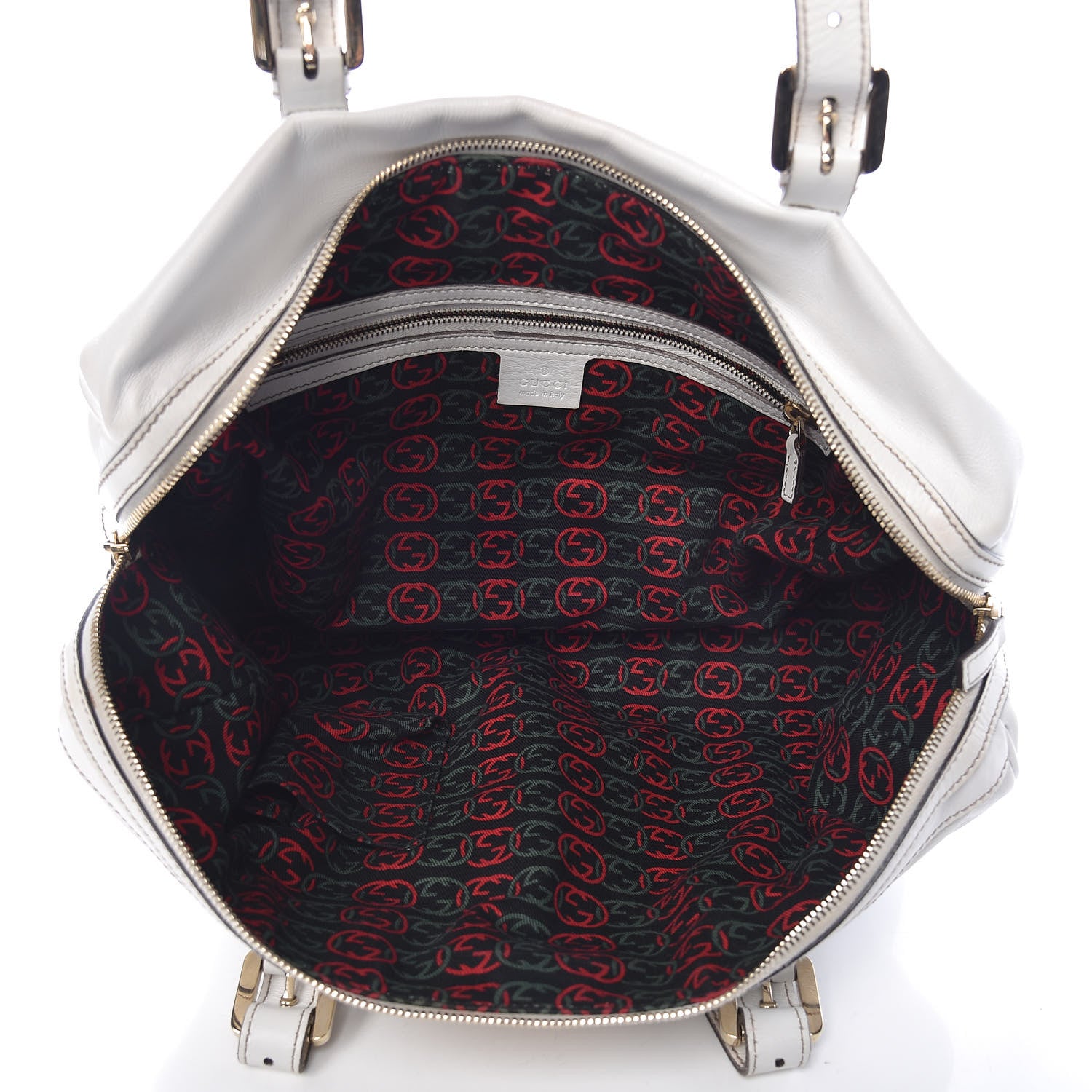 Gucci Calfskin Medium Britt Boston White 5 of 22