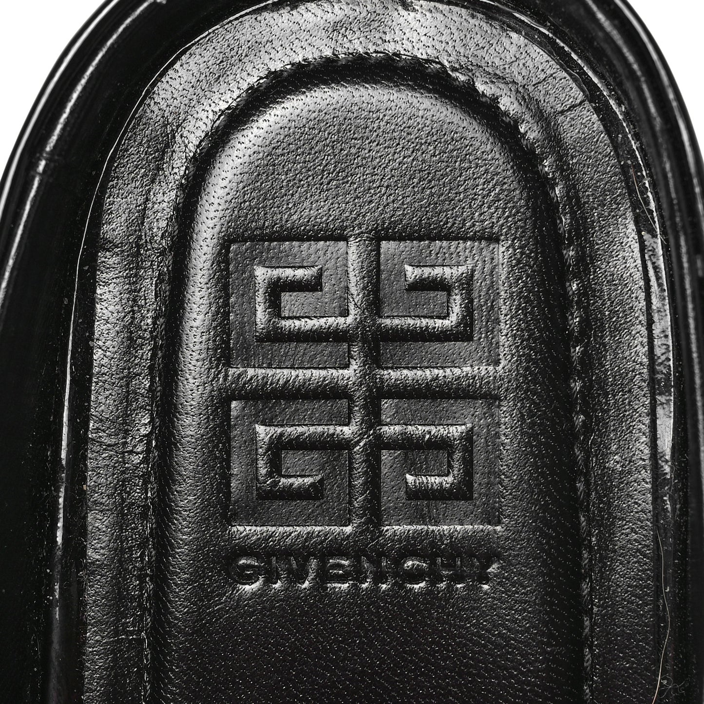 Patent Calfskin 4G Zip Clogs 36 Black
