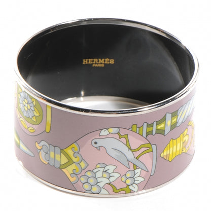 Hermes Enamel Printed Qu Importe Le Flacon Extra Wide Bracelet 62 1 of 5