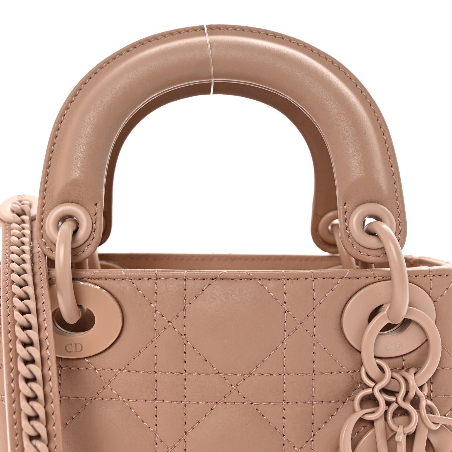 Christian Dior Ultra Matte Calfskin Cannage Mini Lady Dior Fard 7 of 9
