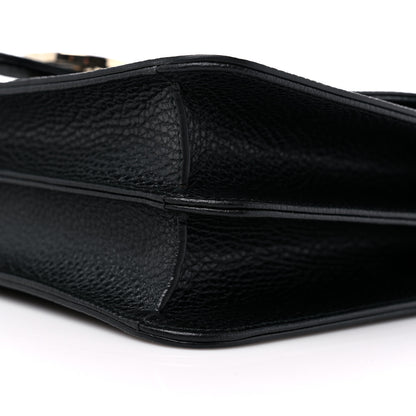 Gucci Dollar Calfskin Interlocking G Shoulder Bag Black 9 of 9