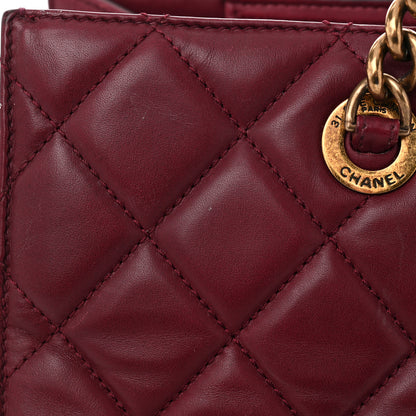 Chanel Calfskin Quilted Perfect Edge Tote Burgundy 11 of 14