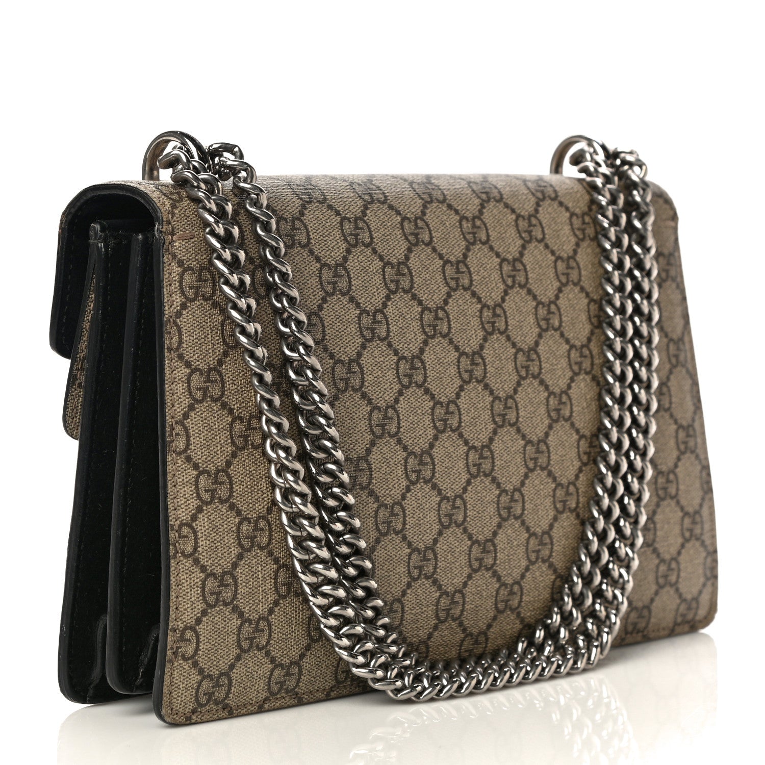 Gucci GG Supreme Monogram Small Dionysus Shoulder Bag Black 3 of 19