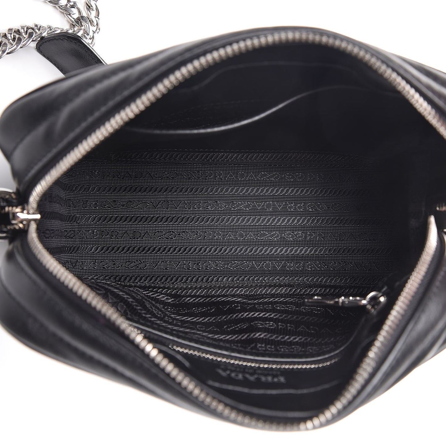 Soft Calfskin Diagramme Crossbody Bag Black