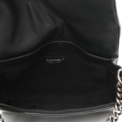 Chanel Patent New Medium Boy Reverso Flap Black 5 of 11