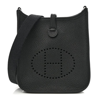 Hermes Taurillon Clemence Evelyne TPM Black 1 of 10