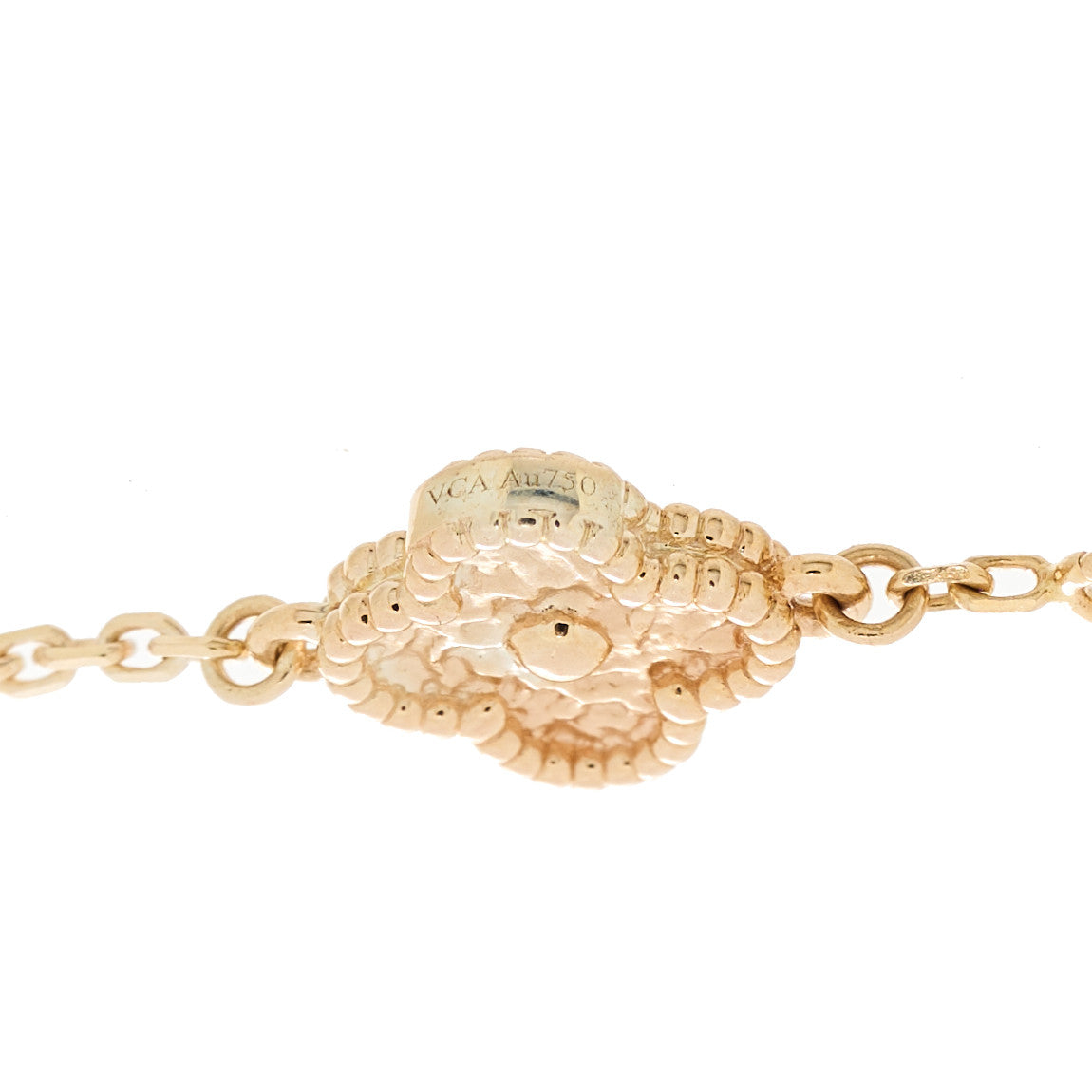 Van Cleef & Arpels 18K Rose Gold 6 Motifs Sweet Alhambra Bracelet 4 of 5