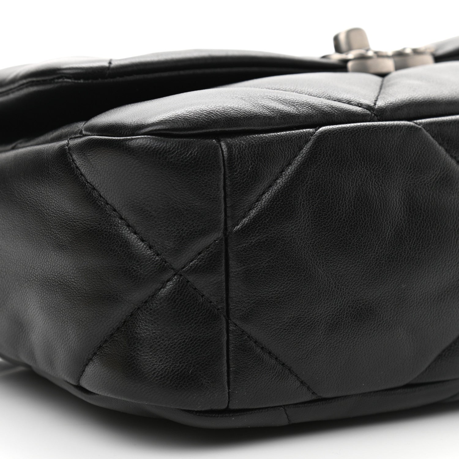 Chanel Lambskin Quilted Medium Chanel 19 Flap Black 9 of 10