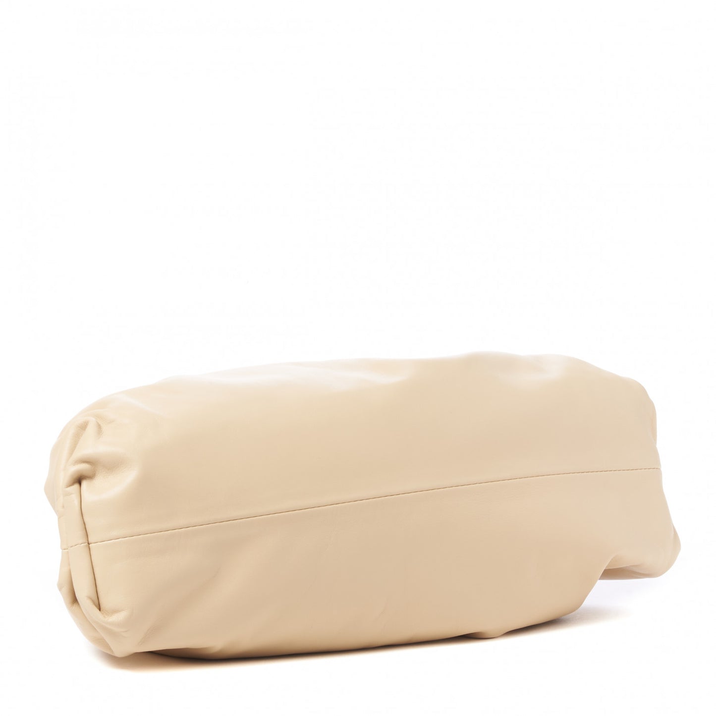 Smooth Butter Calf The Pouch Oversized Clutch Almond