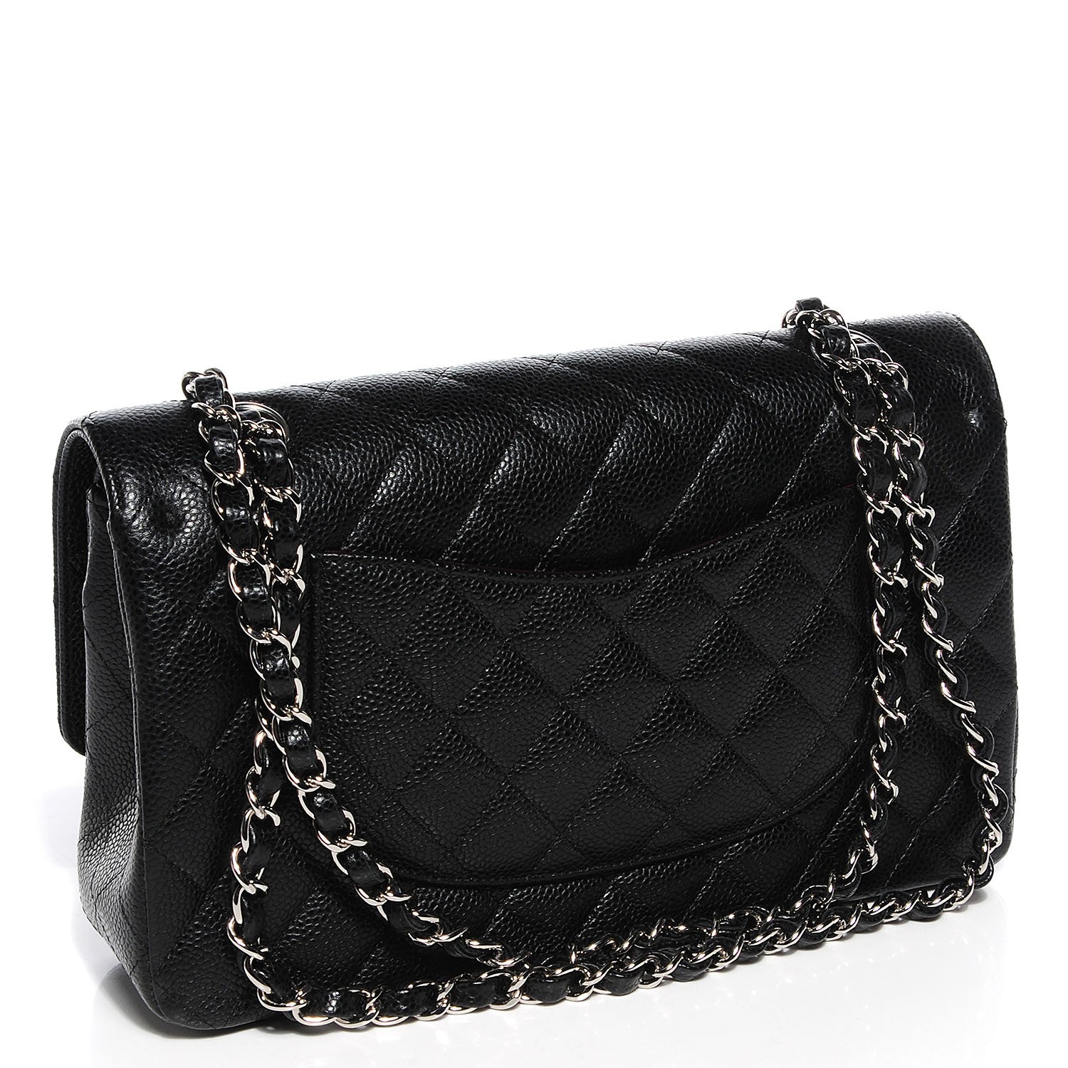 Chanel Caviar Quilted Medium Double Flap Black 3 of 8