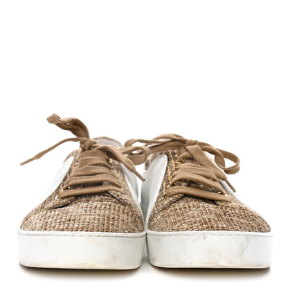 Chanel Fantasy Tweed Sneakers 40.5 Beige Gold 2 of 15
