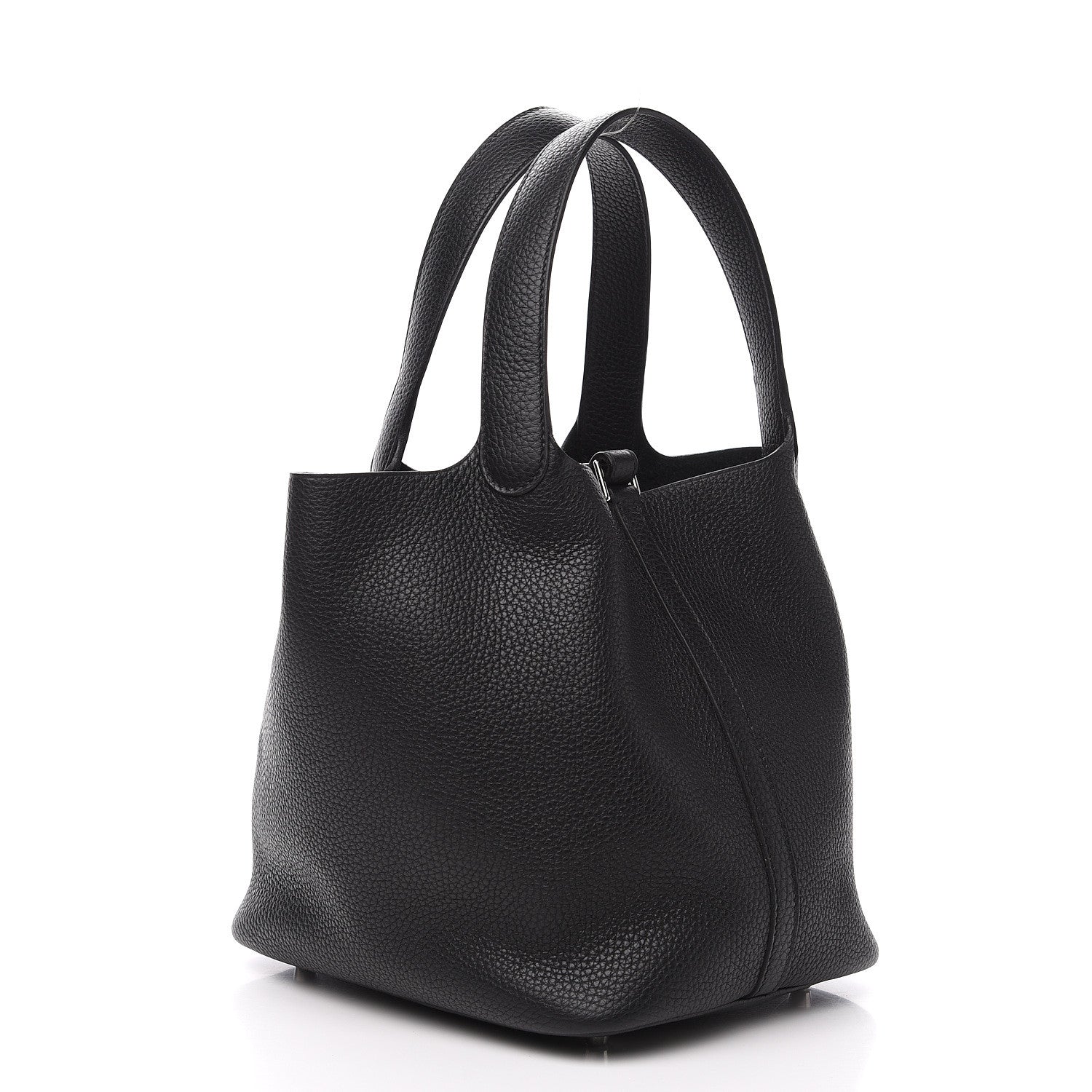 Hermes Taurillon Clemence Picotin Lock 22 MM Black 2 of 10