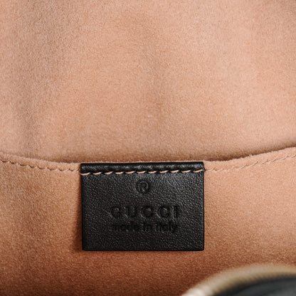 Gucci Calfskin Matelasse Animal Studs GG Marmont Dome Backpack Black 6 of 8