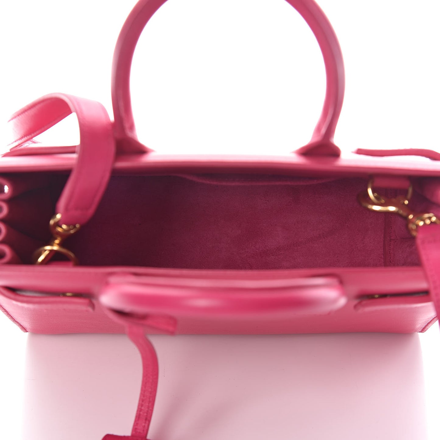 Calfskin Nano Sac De Jour Bubblegum