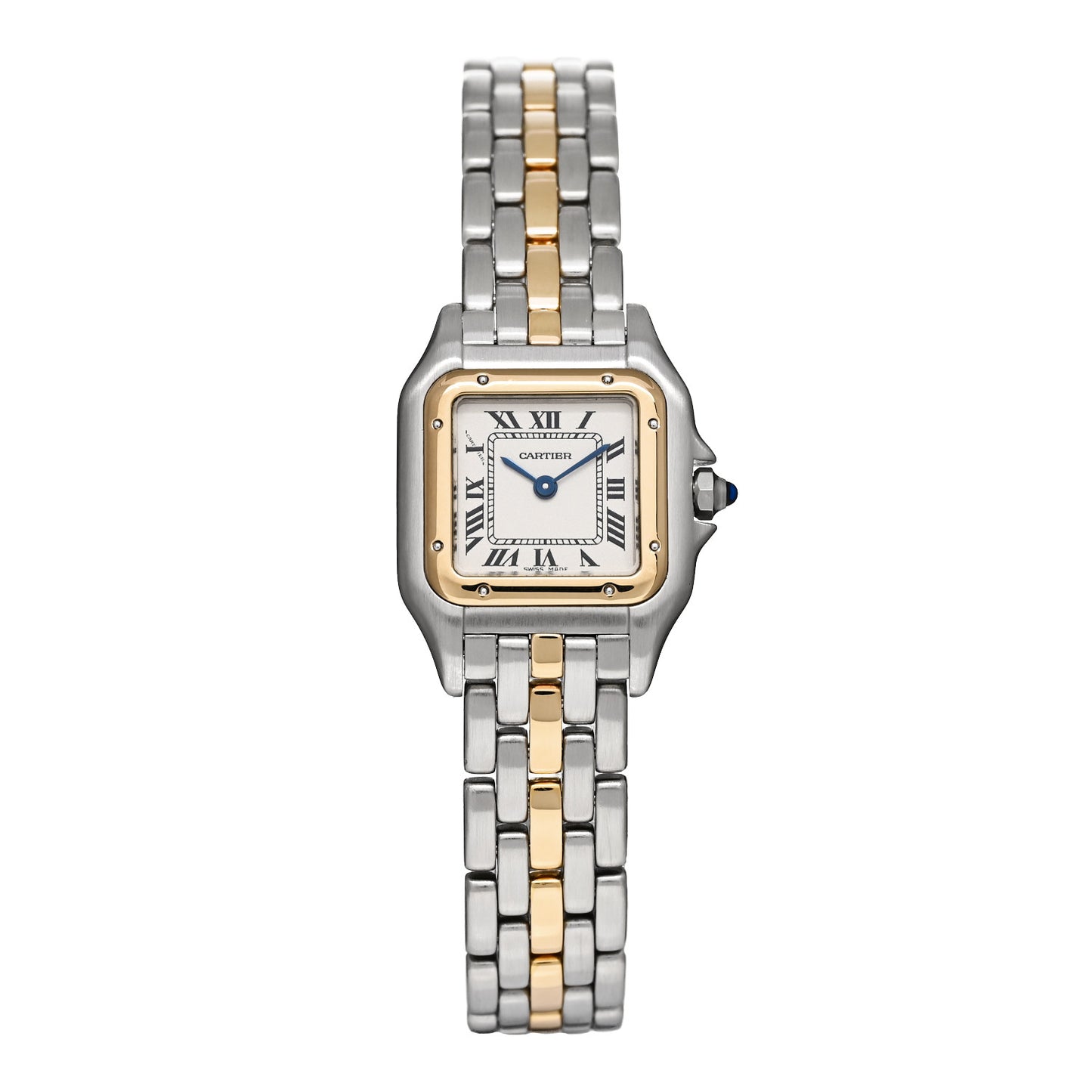 Stainless Steel 18K Yellow Gold 22mm Panthere Quartz Watch