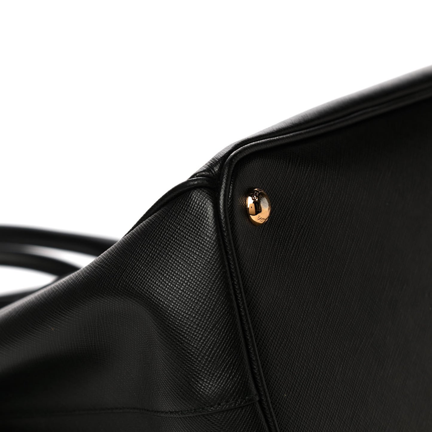Saffiano Large Galleria Double Zip Tote Black