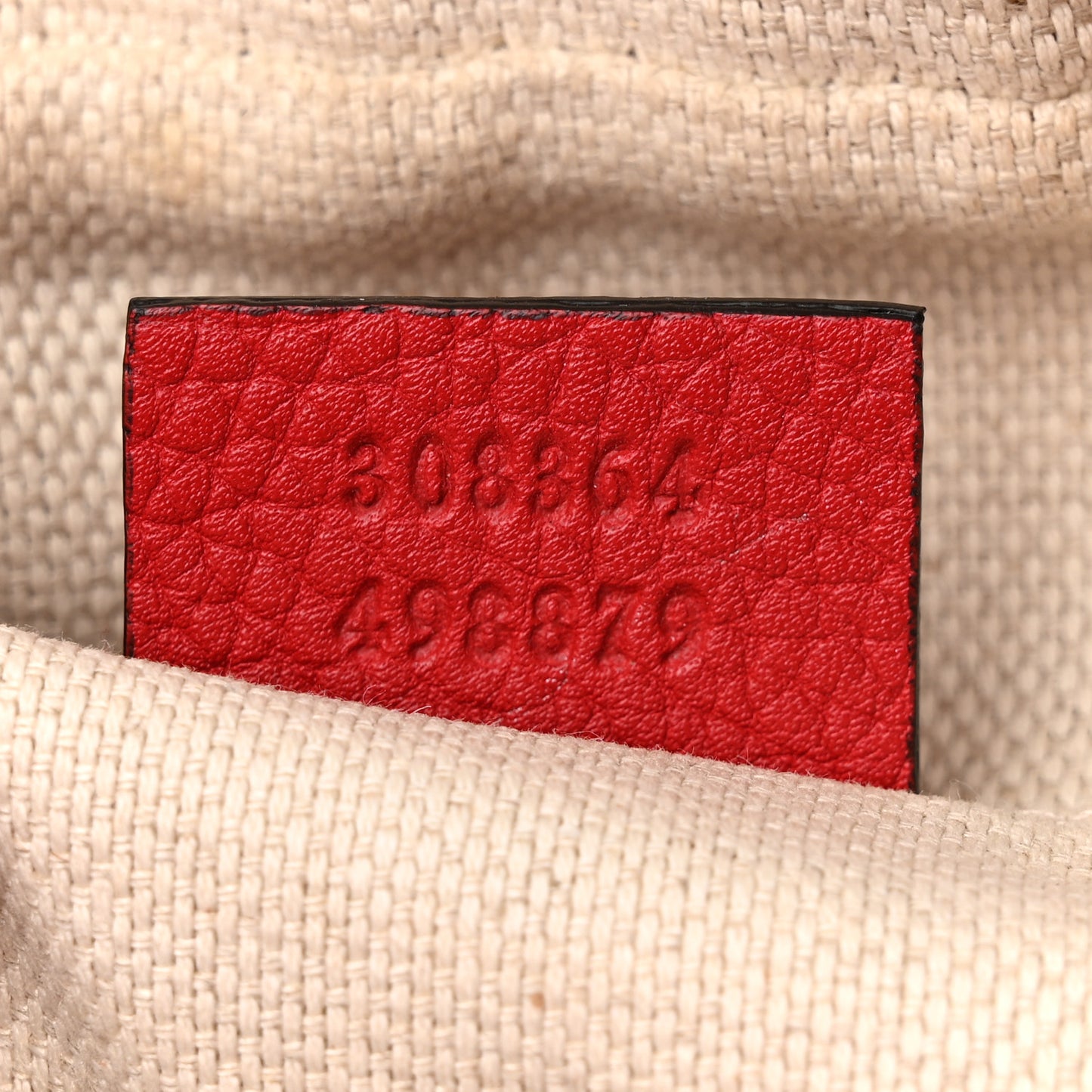 Pebbled Calfskin Small Soho Disco Bag Tabasco Red