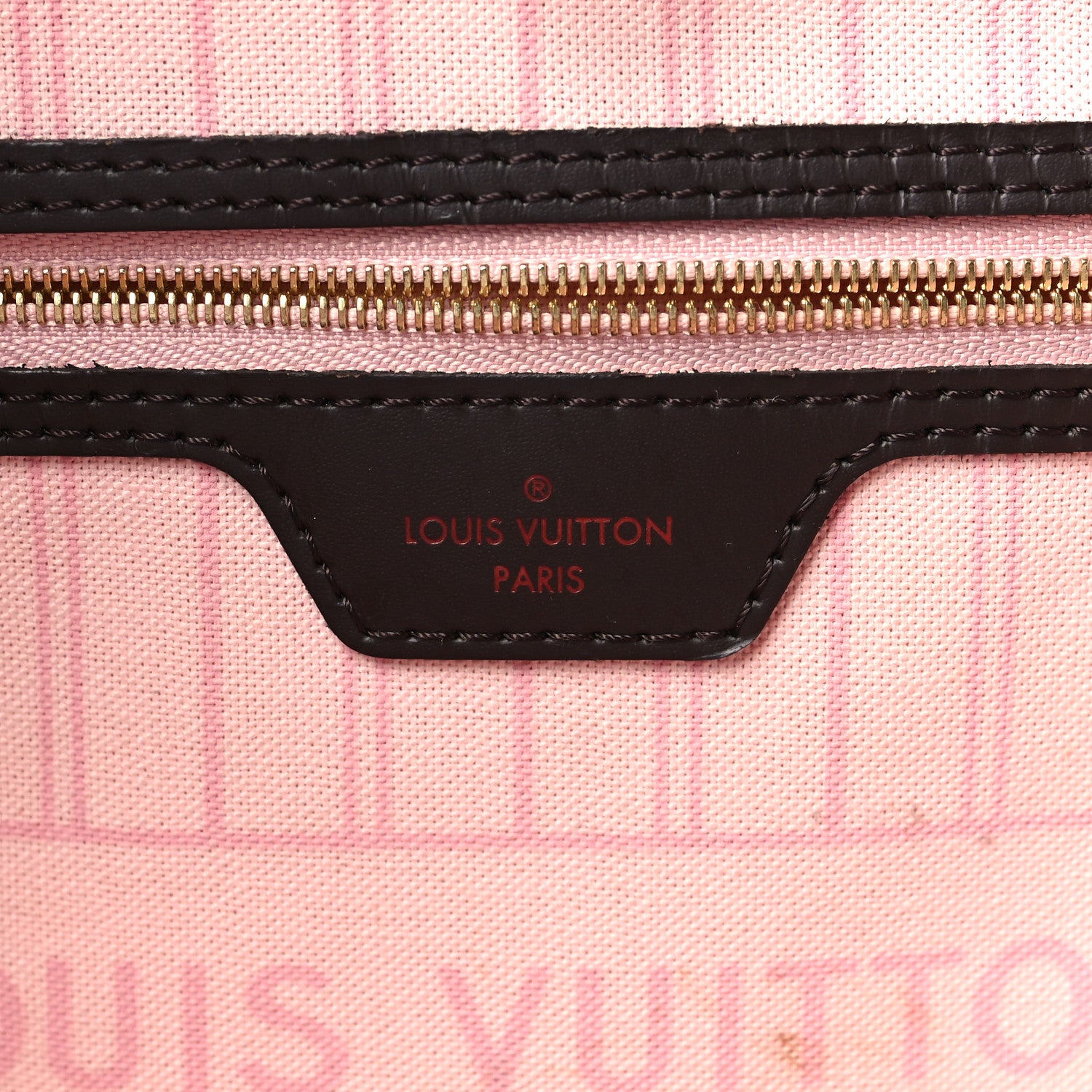 Louis Vuitton Damier Ebene Neo Neverfull MM Rose Ballerine 7 of 9