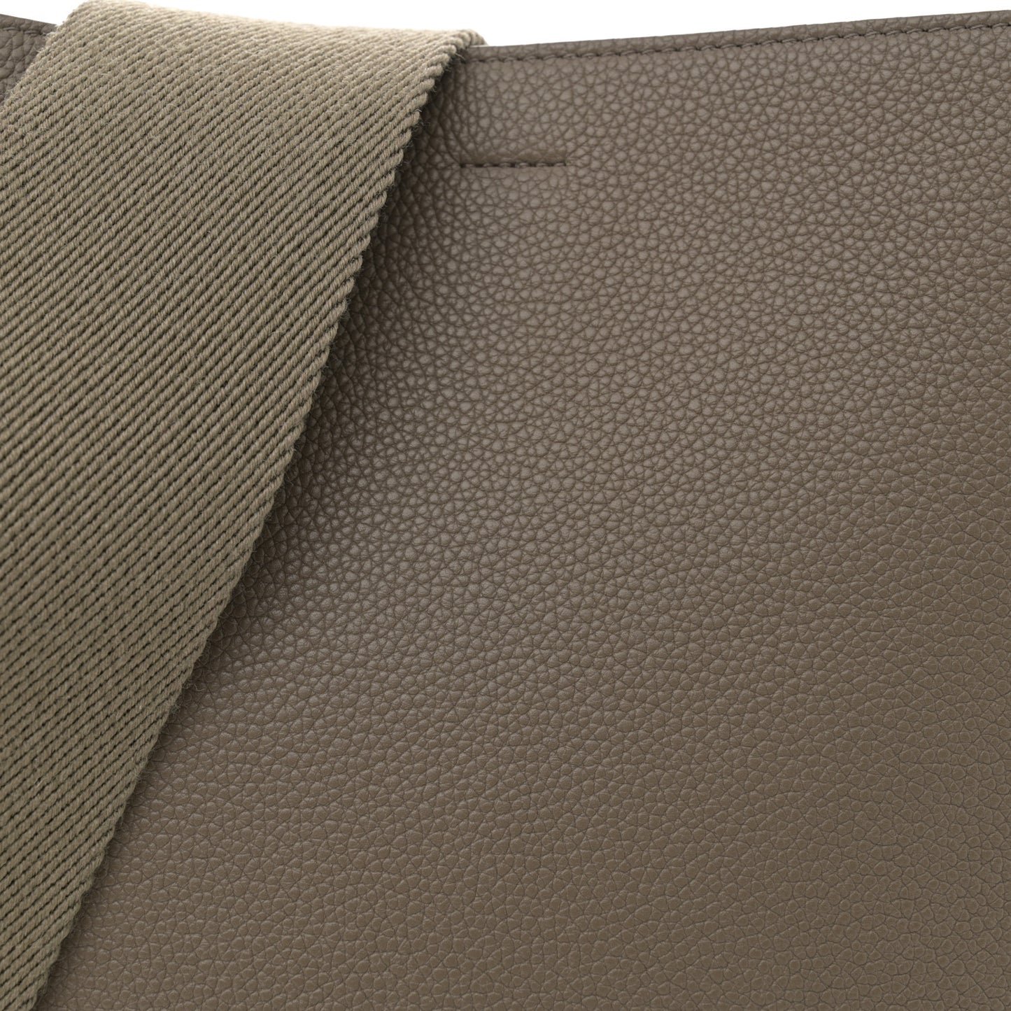 Soft Grained Calfskin Small Sangle Bucket Bag Taupe