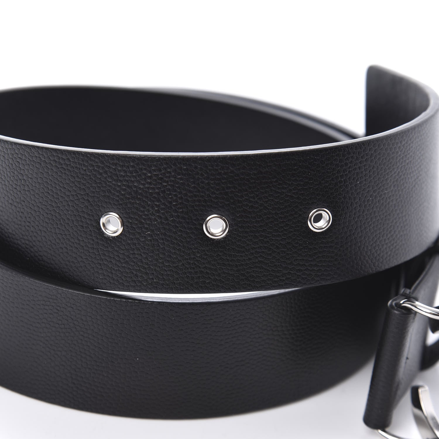 Chanel Caviar CC Logo Belt 80 Black 3 of 5