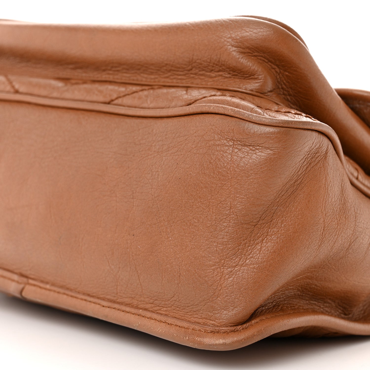 Saint Laurent Crinkled Calfskin Matelasse Monogram Medium Niki Chain Satchel Caramel 10 of 11