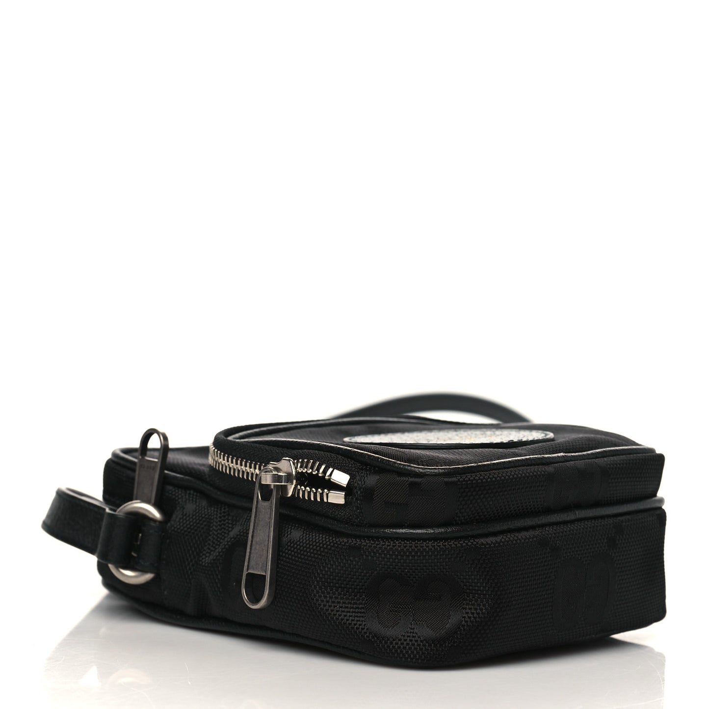 Econyl Nylon Monogram Off The Grid Shoulder Bag Black