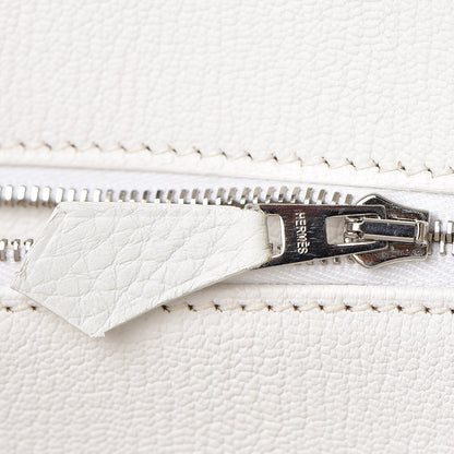 Hermes Taurillon Clemence Birkin 40 White 19 of 39
