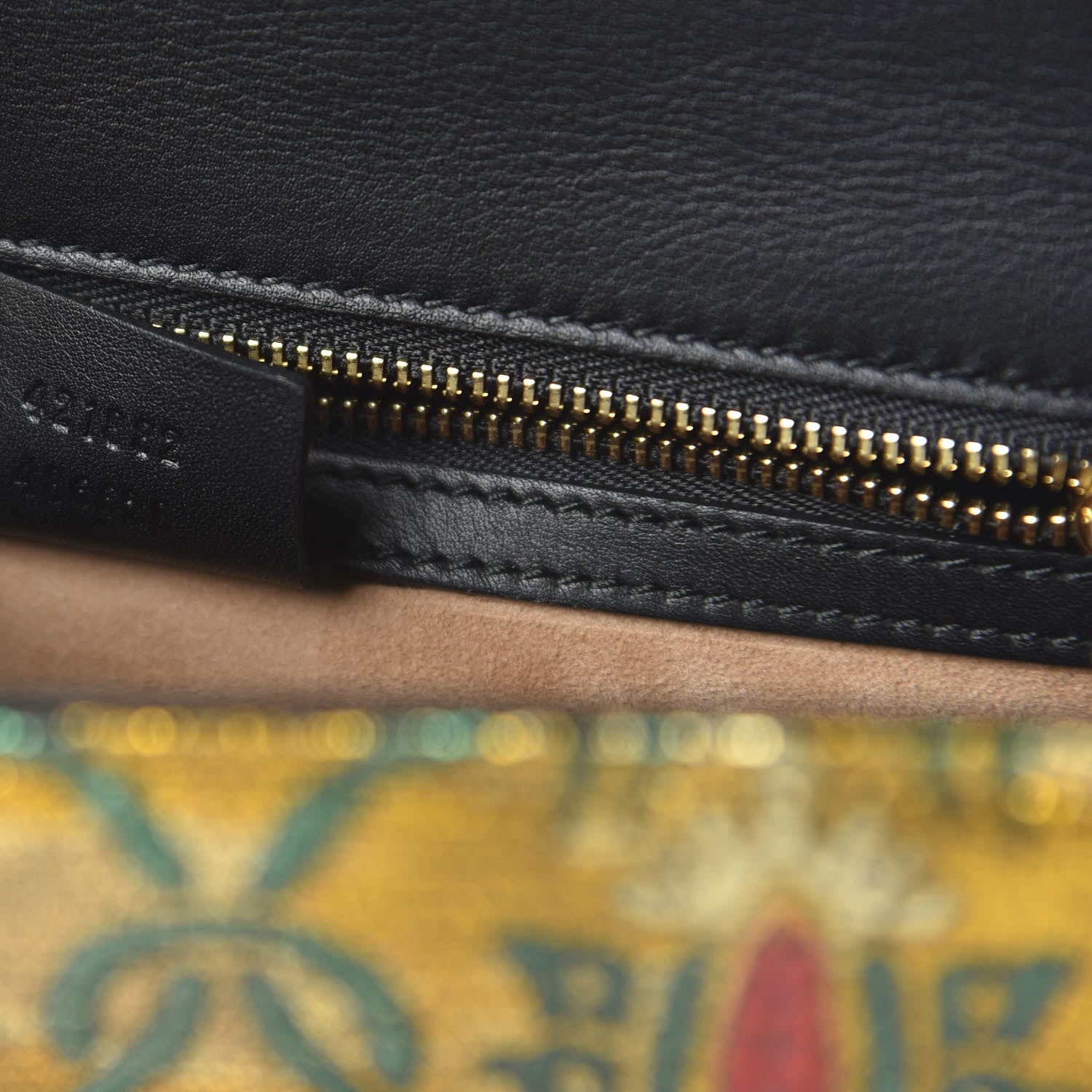 Gucci Iridescent Brocade Small Sylvie Shoulder Bag Gold 9 of 10