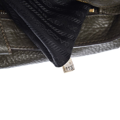 Prada Vitello Daino Messenger Bag Green 8 of 14