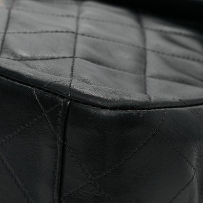 Chanel Lambskin Quilted XL Jumbo Single Flap Black 14 of 16