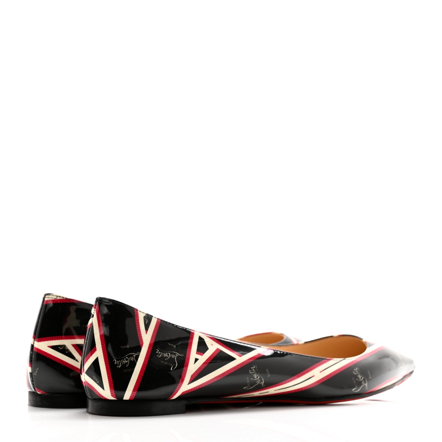 Christian Louboutin Patent Ribbon Ballalla Flats 39 Multicolor 4 of 12