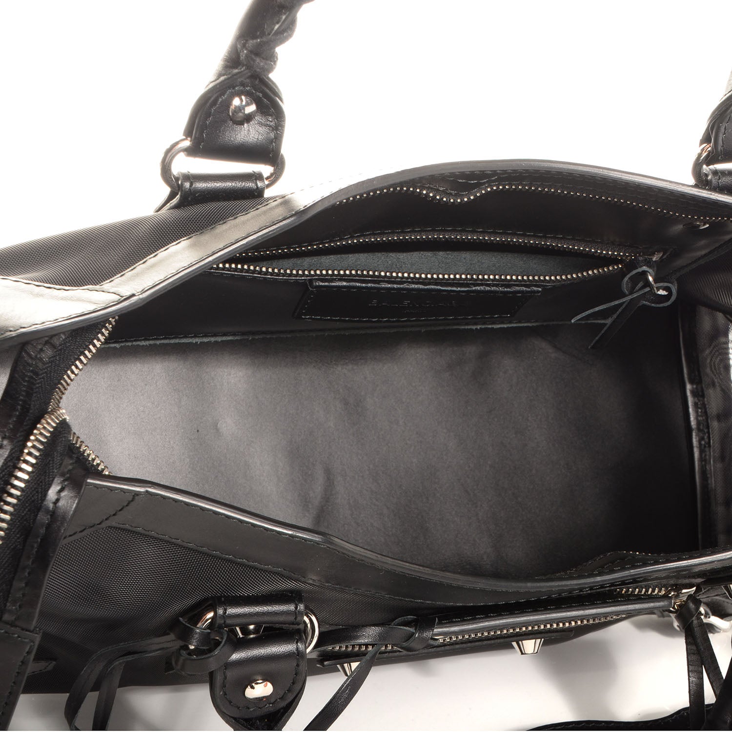 Balenciaga Calfskin Mesh City Black 5 of 11