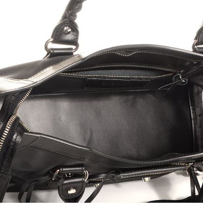Balenciaga Calfskin Mesh City Black 5 of 11