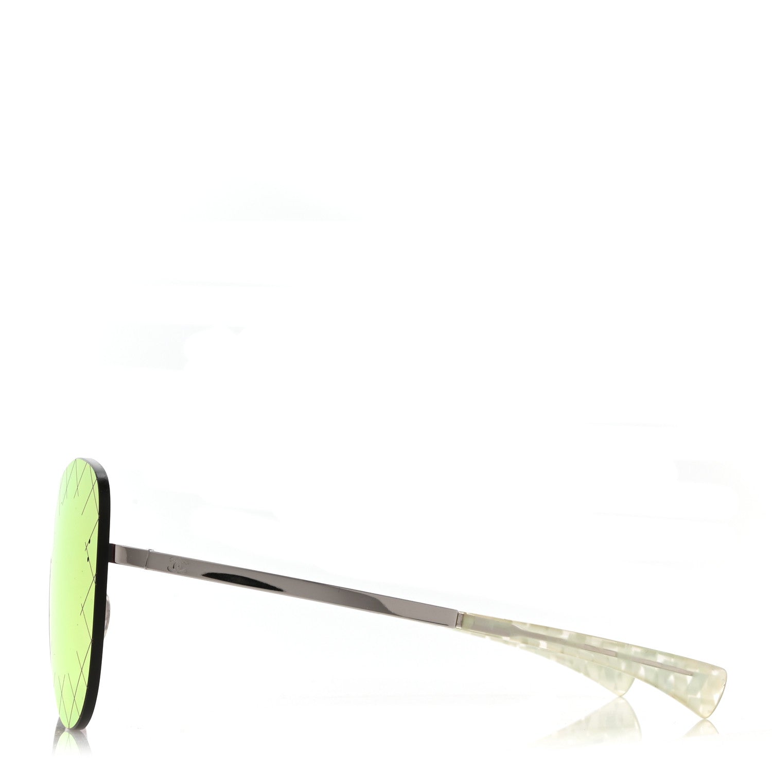 Chanel Shield Runway Sunglasses 71158 Silver Red 3 of 8
